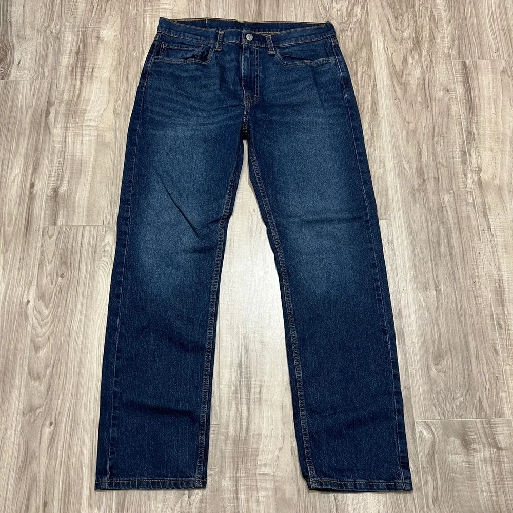 Levi's Men's Blue Straight Leg Denim Jeans Size 34x32